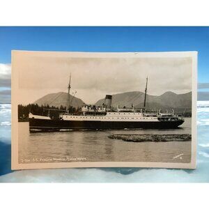 RPPC SS Princess North Alaska Waters Steamship Schoeller c1930s